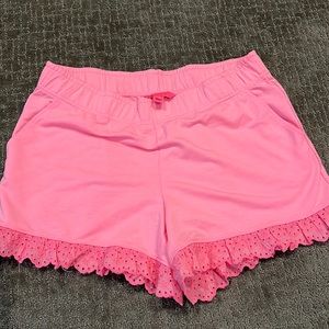 Lilly Pulitzer pink elastic waistband shorts. Excellent condition.